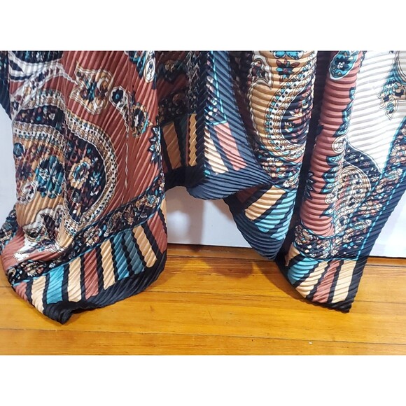 Vivi Designs One Size V-Neck Dolman Sleeve Paisley Kimono Bohemian Artsy Gypsy - Picture 6 of 10